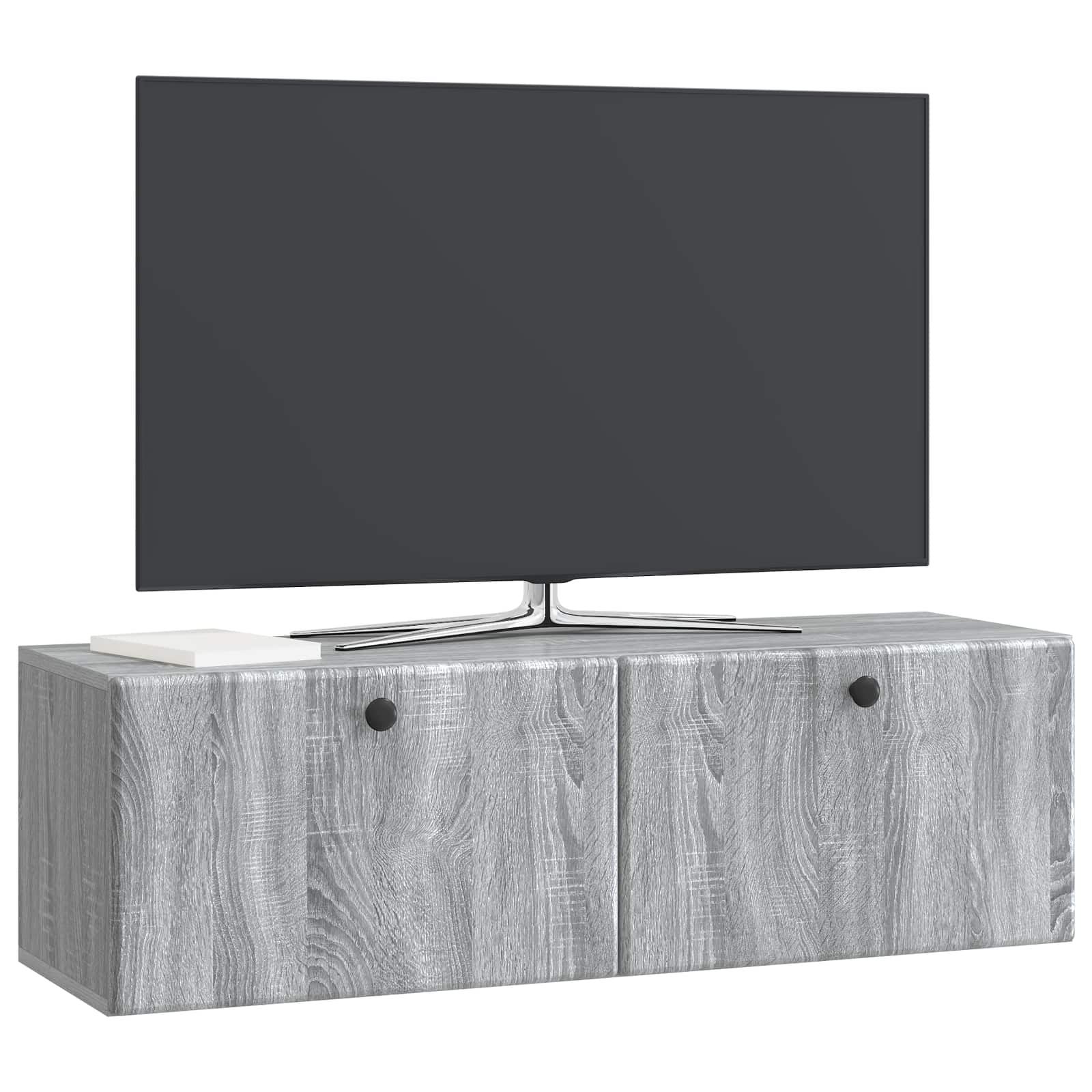 Mobile Porta TV da Muro 98 x 31 x 30 cm Sonoma grigio