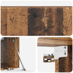 Mobile Porta TV da Muro 98 x 31 x 30 cm Legno antico