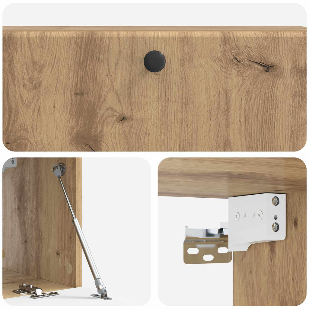 Mobile Porta TV da Muro 98 x 31 x 30 cm Rovere Artigianale