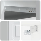 Mobiletto da notte a muro 2 pcs Bianco 34,5 x 33 x 20 cm