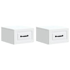 Mobiletto da notte a muro 2 pcs Bianco 34,5 x 33 x 20 cm