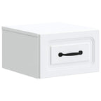 Mobiletto da notte a muro 2 pcs Bianco 34,5 x 33 x 20 cm