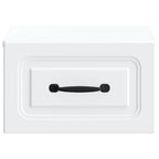 Mobiletto da notte a muro 2 pcs Bianco 34,5 x 33 x 20 cm