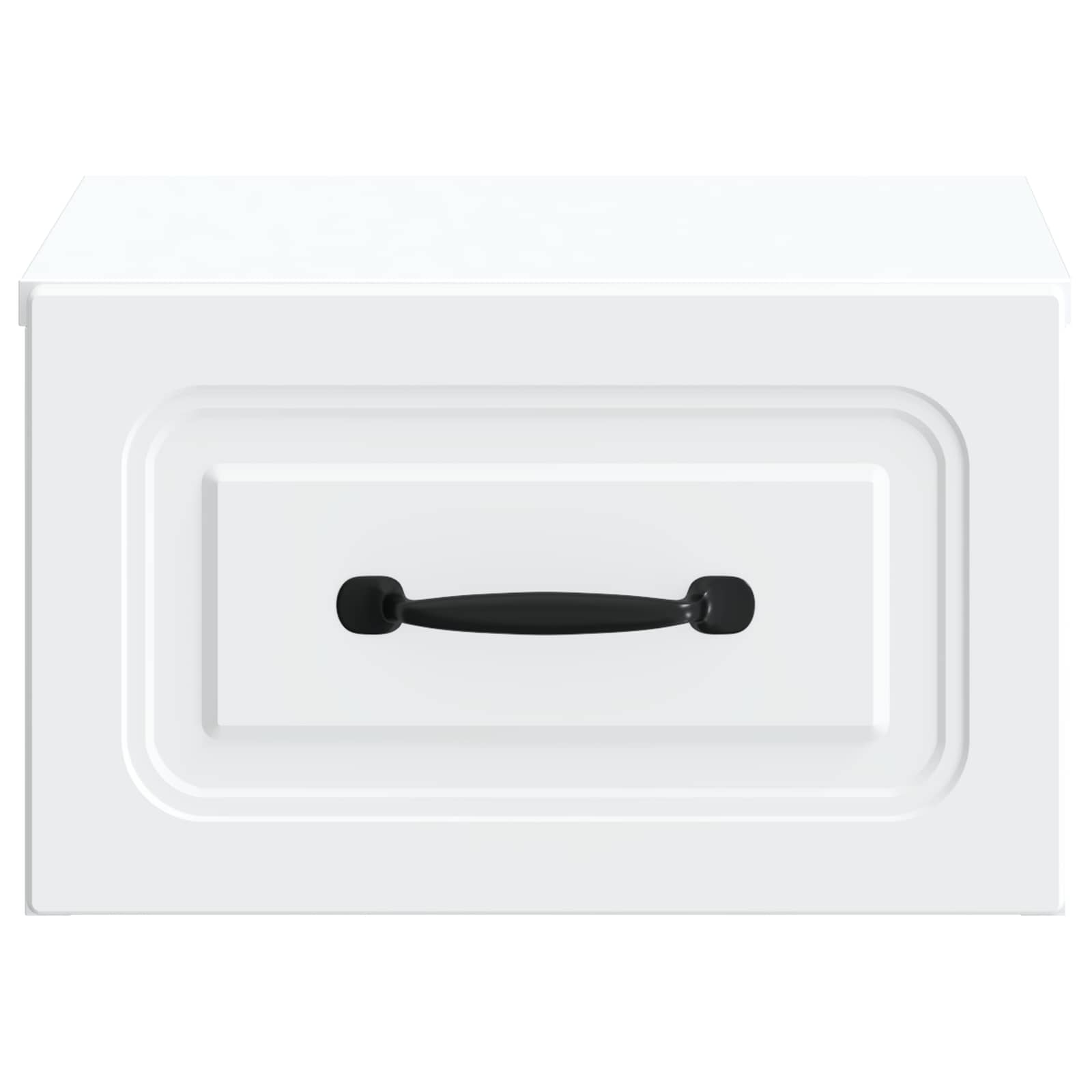 Mobiletto da notte a muro 2 pcs Bianco 34,5 x 33 x 20 cm