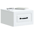 Mobiletto da notte a muro 2 pcs Bianco 34,5 x 33 x 20 cm