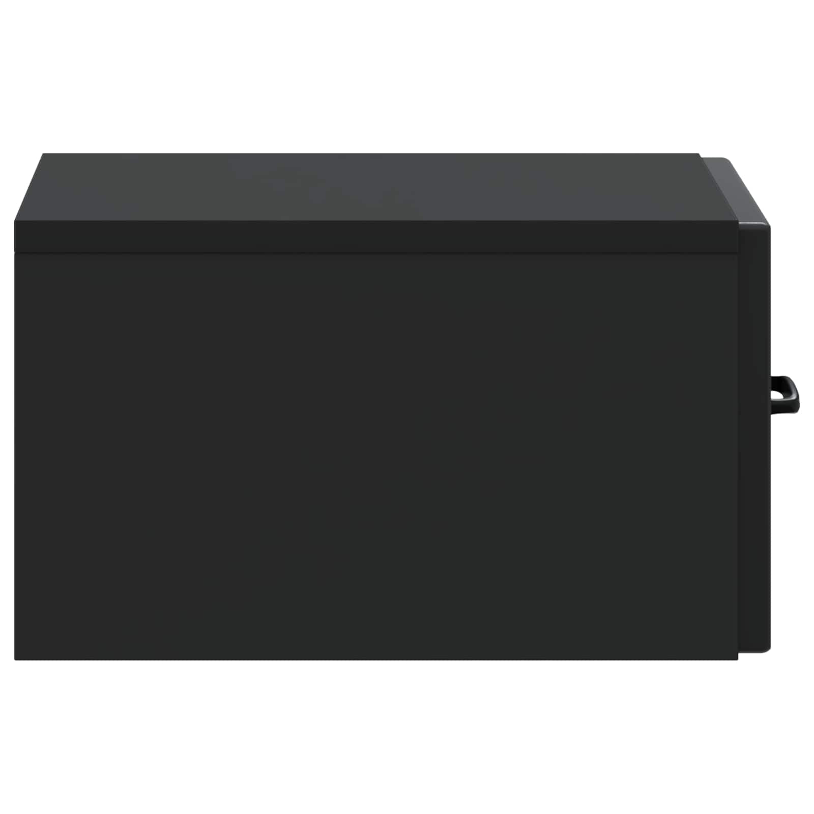 Mobiletto da notte a muro 2 pcs Nero 34,5 x 33 x 20 cm