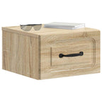 Mobiletto da notte a muro Rovere Sonoma 34,5 x 33 x 20 cm
