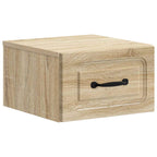 Mobiletto da notte a muro 2 pcs Rovere Sonoma 34,5 x 33 x 20 cm