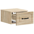 Mobiletto da notte a muro 2 pcs Rovere Sonoma 34,5 x 33 x 20 cm