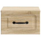 Mobiletto da notte a muro 2 pcs Rovere Sonoma 34,5 x 33 x 20 cm