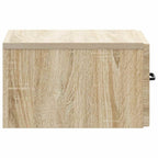 Mobiletto da notte a muro 2 pcs Rovere Sonoma 34,5 x 33 x 20 cm