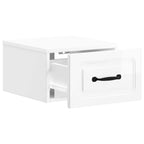 Mobiletto da notte a muro 2 pcs Bianco Lucido 34,5 x 33 x 20 cm