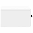 Mobiletto da notte a muro 2 pcs Bianco Lucido 34,5 x 33 x 20 cm