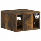 Mobiletto da notte a muro Rovere Fumo 34,5 x 33 x 20 cm