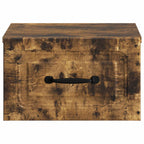Mobiletto da notte a muro 2 pcs Rovere Fumo 34,5 x 33 x 20 cm