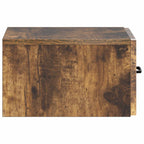 Mobiletto da notte a muro 2 pcs Rovere Fumo 34,5 x 33 x 20 cm