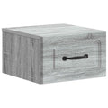 Mobiletto da notte a muro Grigio Sonoma 34,5 x 33 x 20 cm