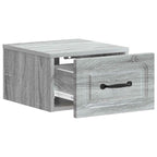 Mobiletto da notte a muro Grigio Sonoma 34,5 x 33 x 20 cm