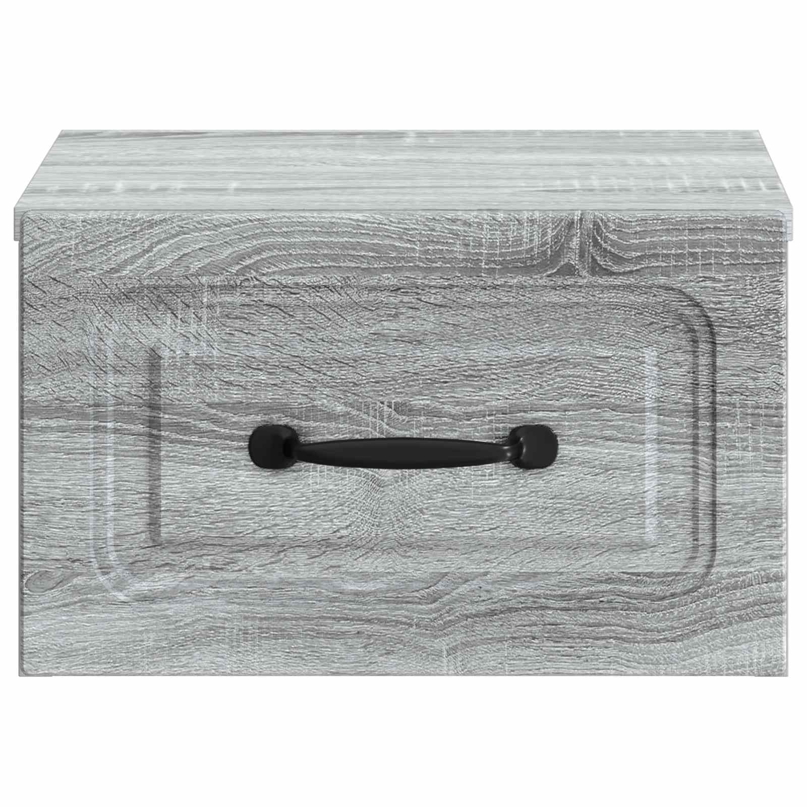 Mobiletto da notte a muro Grigio Sonoma 34,5 x 33 x 20 cm