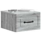 Mobiletto da notte a muro Grigio Sonoma 34,5 x 33 x 20 cm