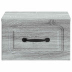Mobiletto da notte a muro 2 pcs Grigio Sonoma 34,5 x 33 x 20 cm