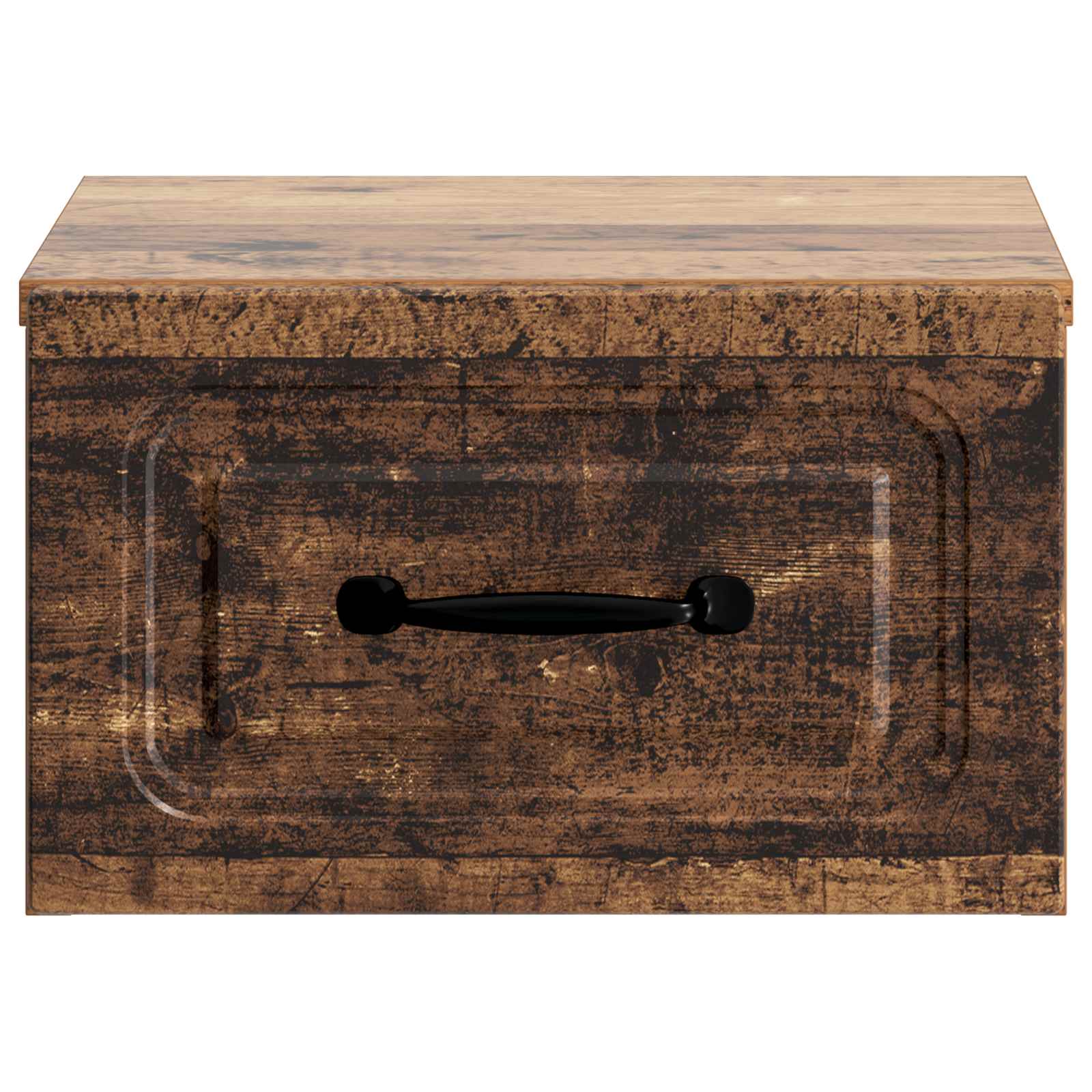 Mobiletto da notte a muro Legno antico 34,5 x 33 x 20 cm