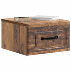 Mobiletto da notte a muro 2 pcs Legno antico 34,5 x 33 x 20 cm