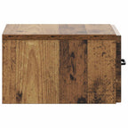 Mobiletto da notte a muro 2 pcs Legno antico 34,5 x 33 x 20 cm