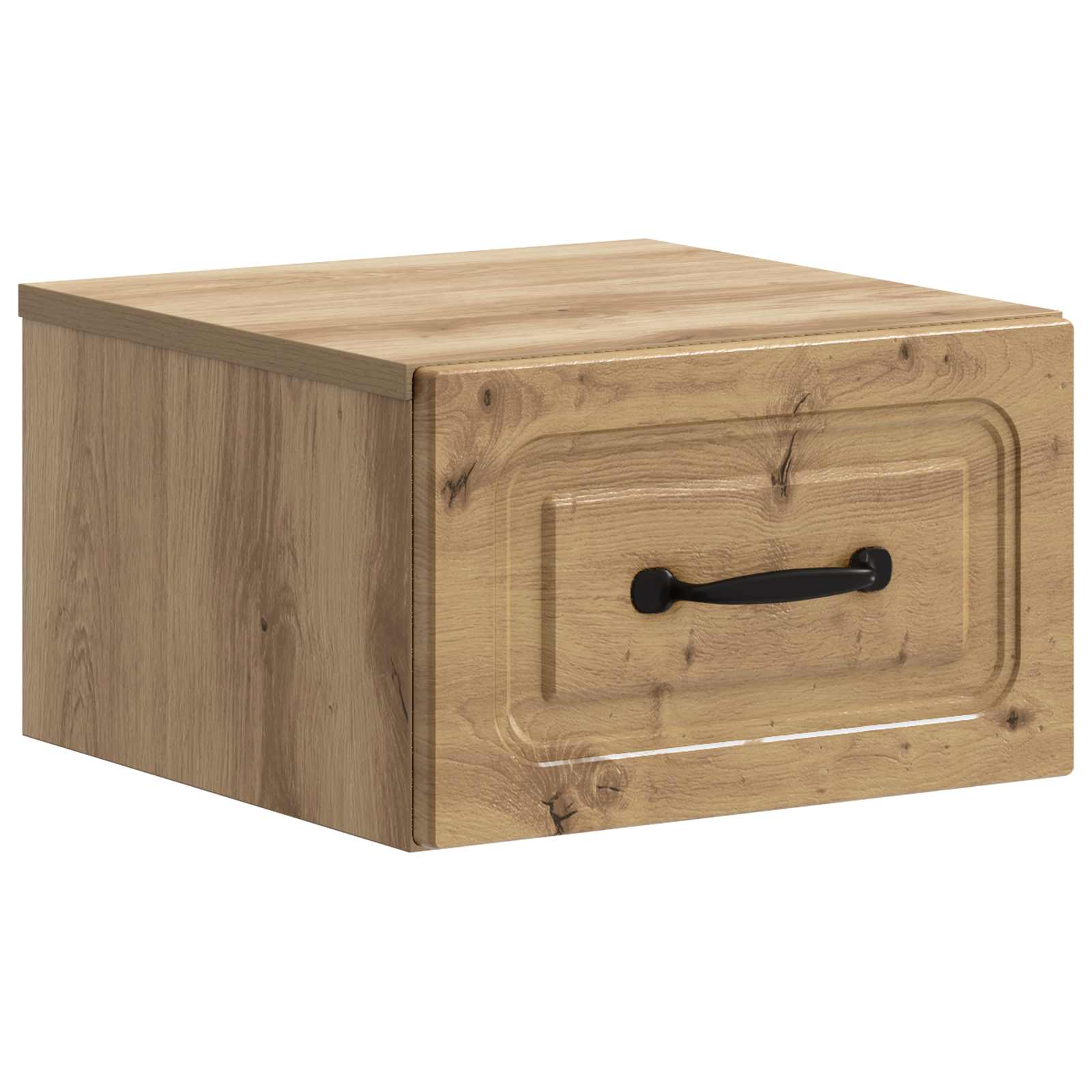 Mobiletto da notte a muro Rovere Artigianale 34,5 x 33 x 20 cm