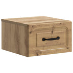 Mobiletto da notte a muro con cassetto 2 pcs Rovere Artigianale