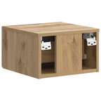 Mobiletto da notte a muro con cassetto 2 pcs Rovere Artigianale