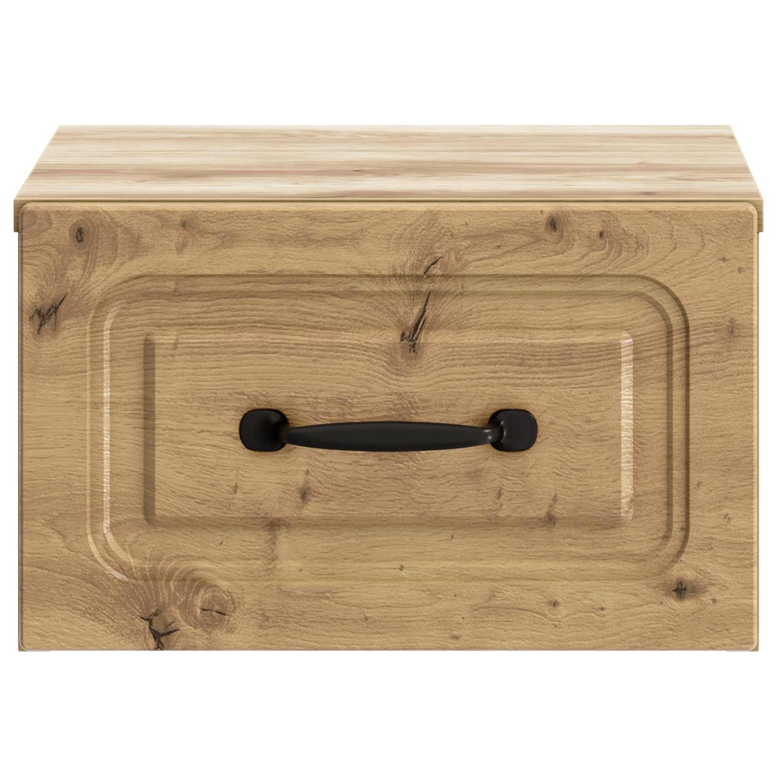 Mobiletto da notte a muro con cassetto 2 pcs Rovere Artigianale