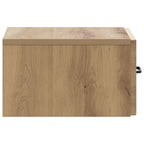 Mobiletto da notte a muro con cassetto 2 pcs Rovere Artigianale