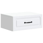 Mobiletto da notte a muro 2 pcs Bianco 49 x 34,5 x 20 cm