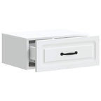 Mobiletto da notte a muro 2 pcs Bianco 49 x 34,5 x 20 cm