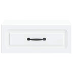 Mobiletto da notte a muro 2 pcs Bianco 49 x 34,5 x 20 cm