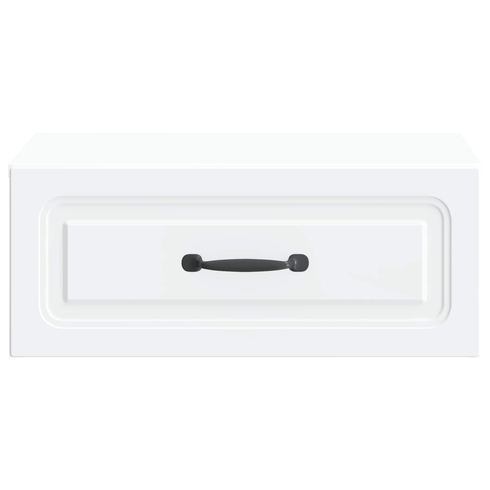 Mobiletto da notte a muro 2 pcs Bianco 49 x 34,5 x 20 cm