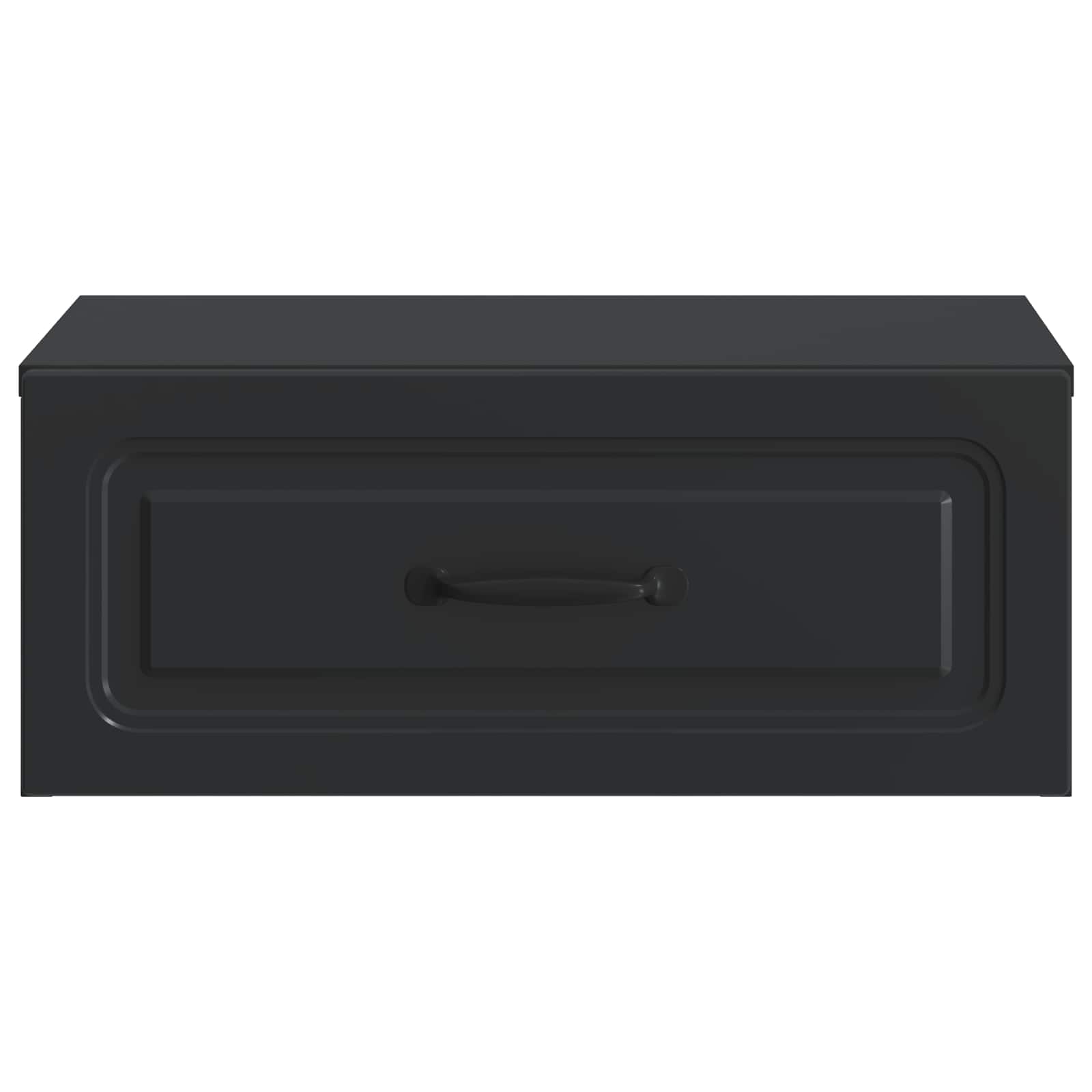 Mobiletto da notte a muro 2 pcs Nero 49 x 34,5 x 20 cm