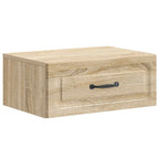 Mobiletto da notte a muro Rovere Sonoma 49 x 34,5 x 20 cm