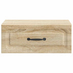 Mobiletto da notte a muro 2 pcs Rovere Sonoma 49 x 34,5 x 20 cm