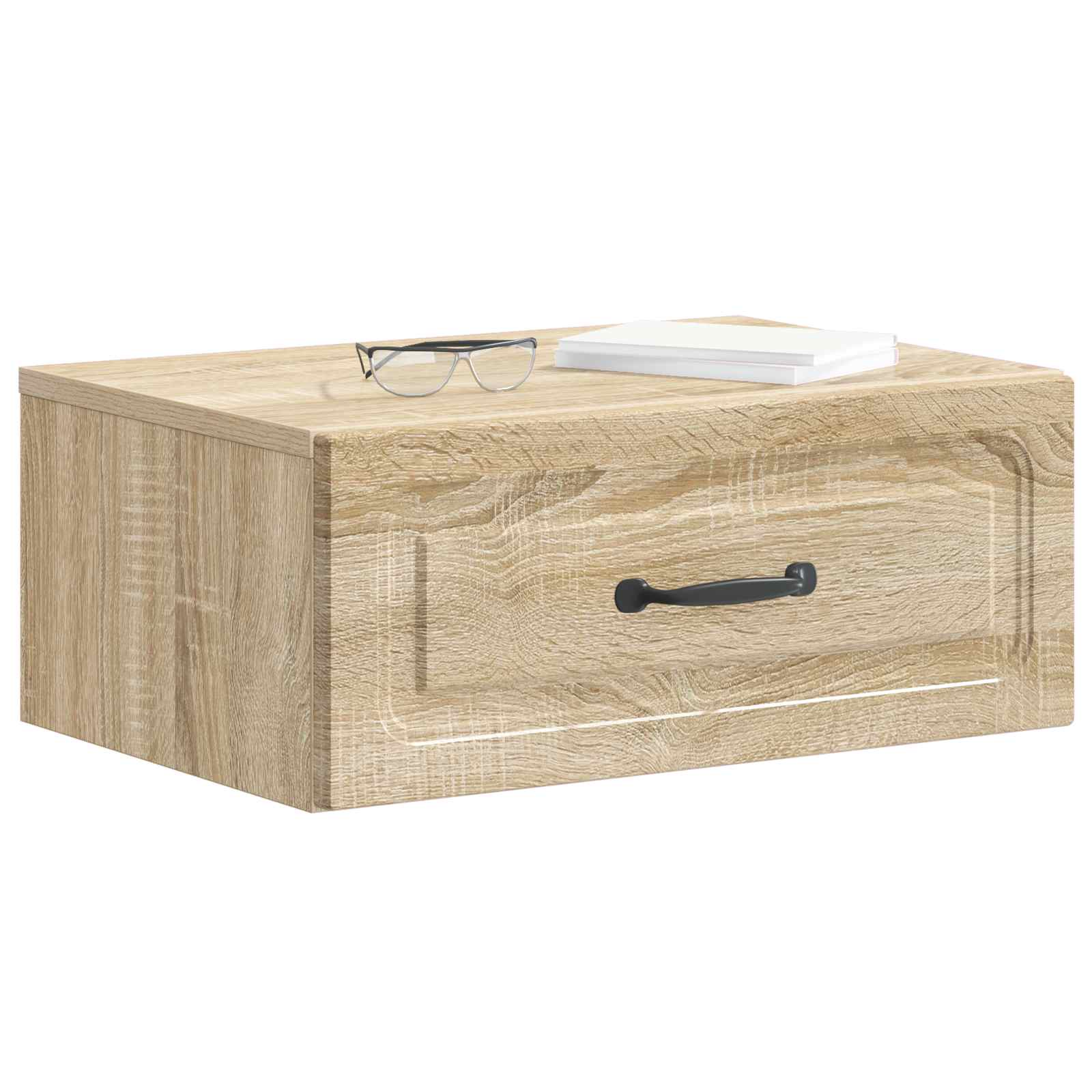 Mobiletto da notte a muro 2 pcs Rovere Sonoma 49 x 34,5 x 20 cm