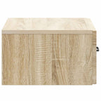 Mobiletto da notte a muro 2 pcs Rovere Sonoma 49 x 34,5 x 20 cm