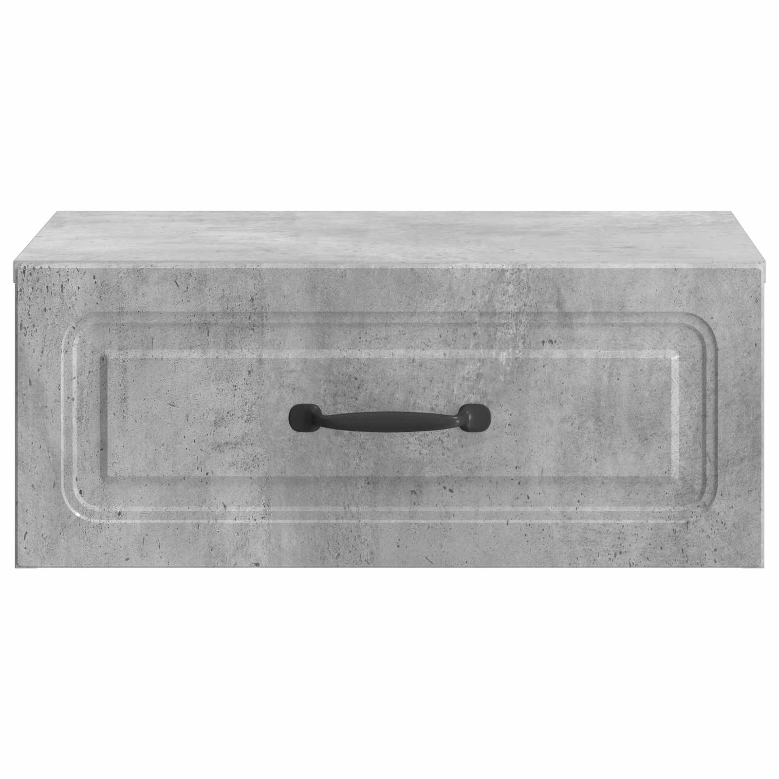 Mobiletto da notte a muro con cassetto 2 pcs Grigio Cemento