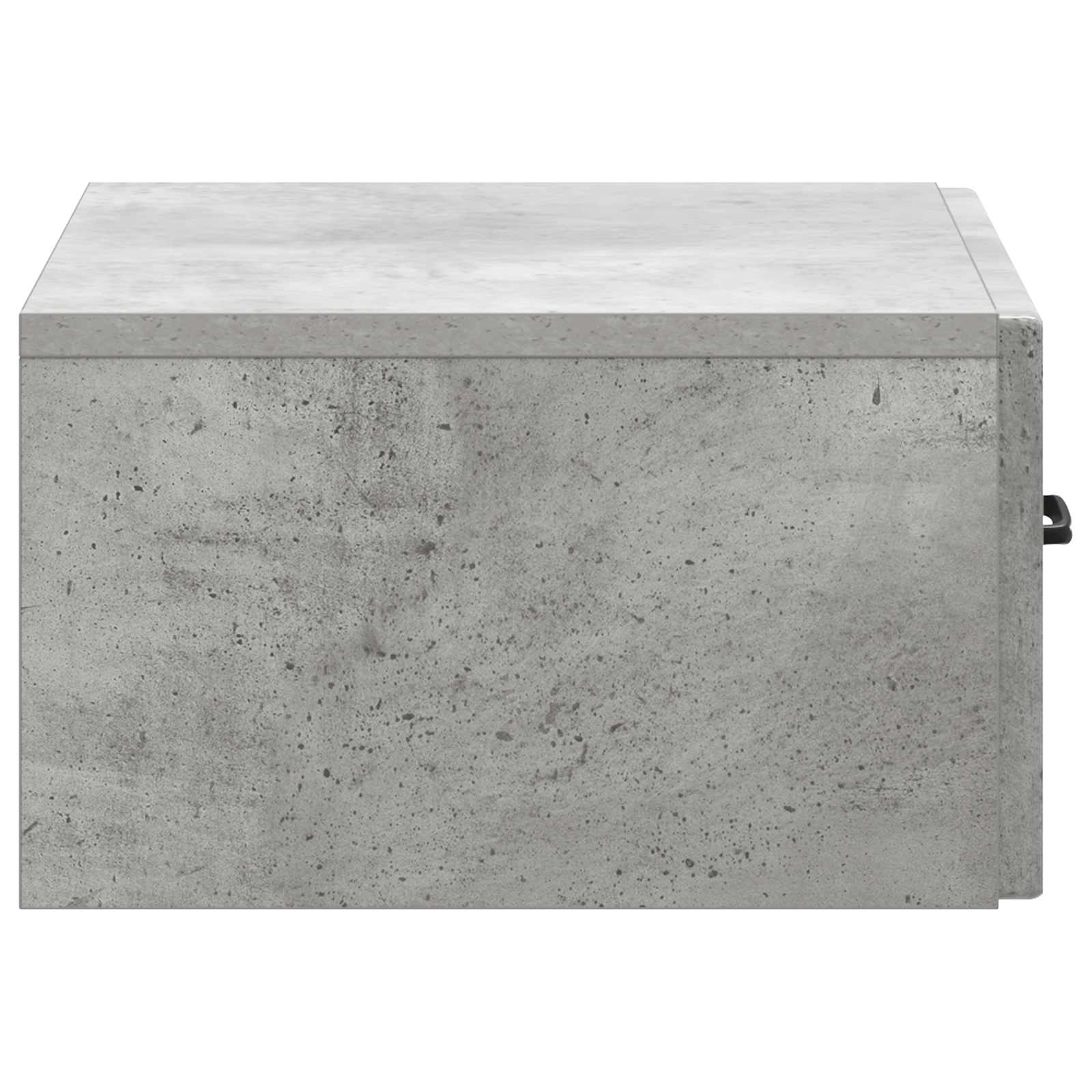 Mobiletto da notte a muro con cassetto 2 pcs Grigio Cemento