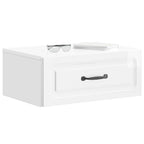 Mobiletto da notte a muro 2 pcs Bianco Lucido 49 x 34,5 x 20 cm