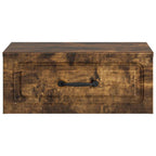 Mobiletto da notte a muro Rovere Fumo 49 x 34,5 x 20 cm