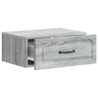 Mobiletto da notte a muro Grigio Sonoma 49 x 34,5 x 20 cm