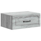 Mobiletto da notte a muro 2 pcs Grigio Sonoma 49 x 34,5 x 20 cm