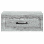 Mobiletto da notte a muro 2 pcs Grigio Sonoma 49 x 34,5 x 20 cm