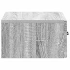 Mobiletto da notte a muro 2 pcs Grigio Sonoma 49 x 34,5 x 20 cm